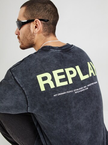 REPLAY Sweatshirt i svart