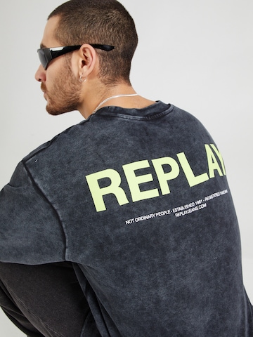 REPLAY - Sweatshirt em preto