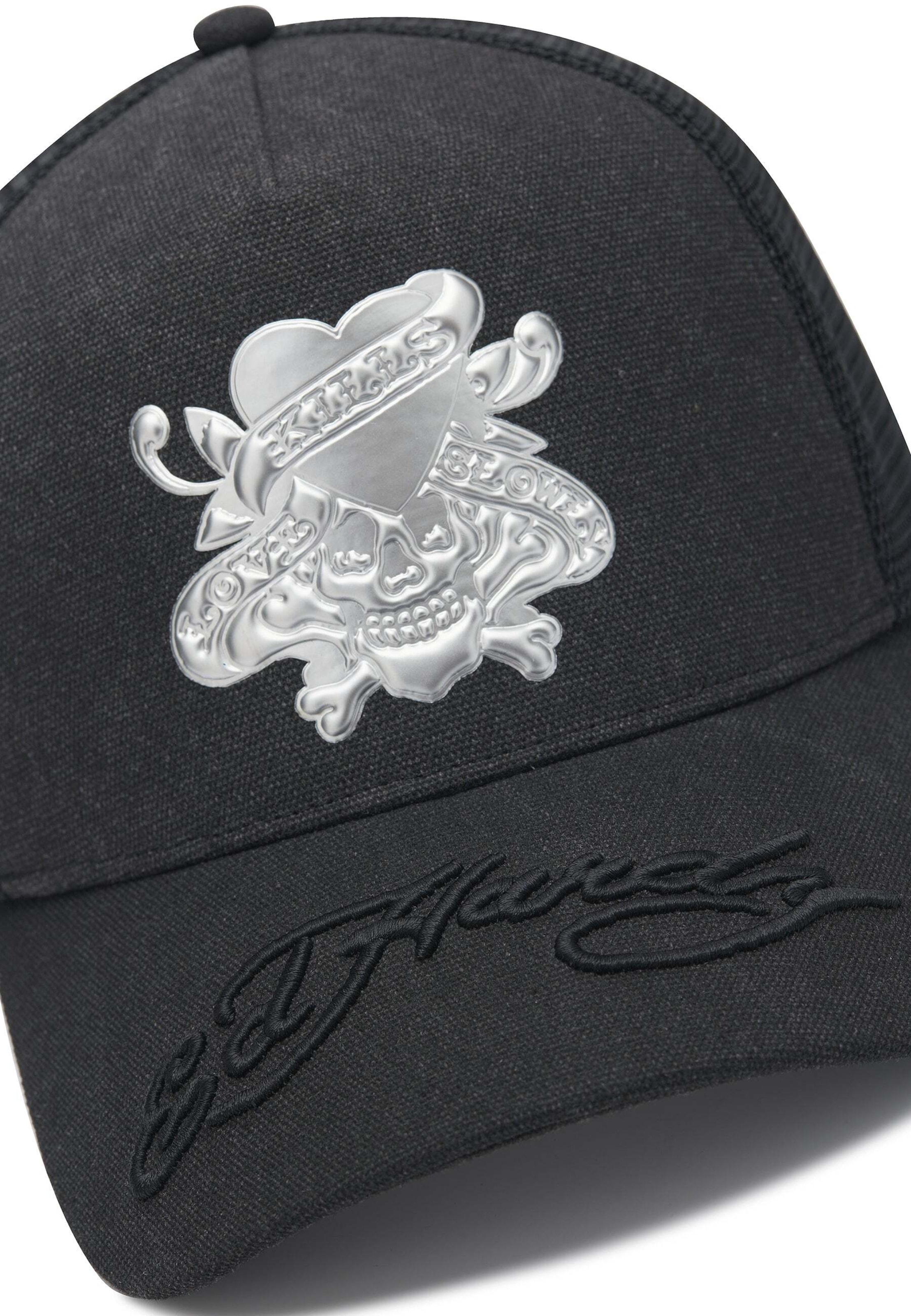 Ed Hardy Cap 'Love Kills Slowly' in Black