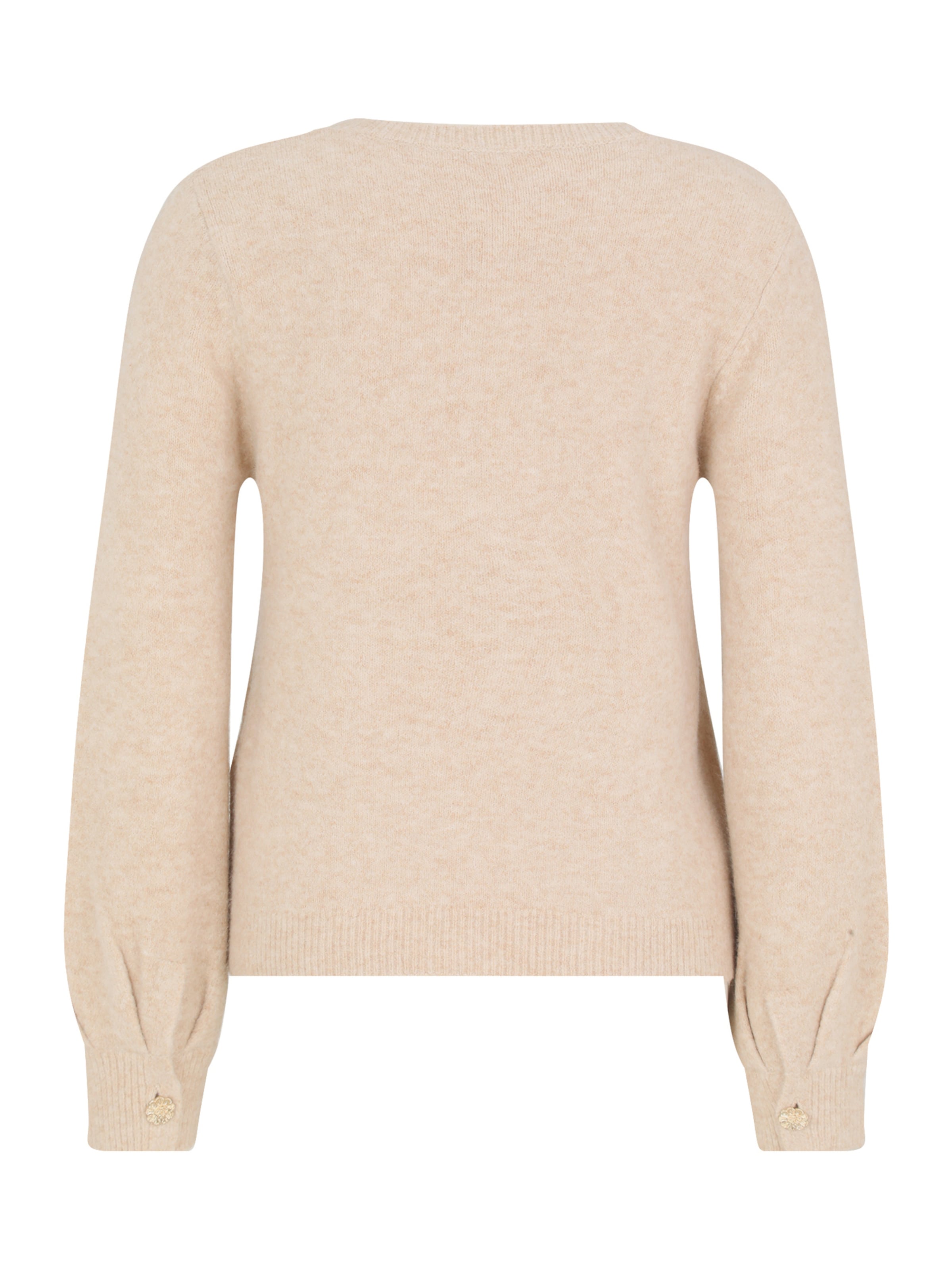 Cartoon Pullover in Beige: Vorderseite