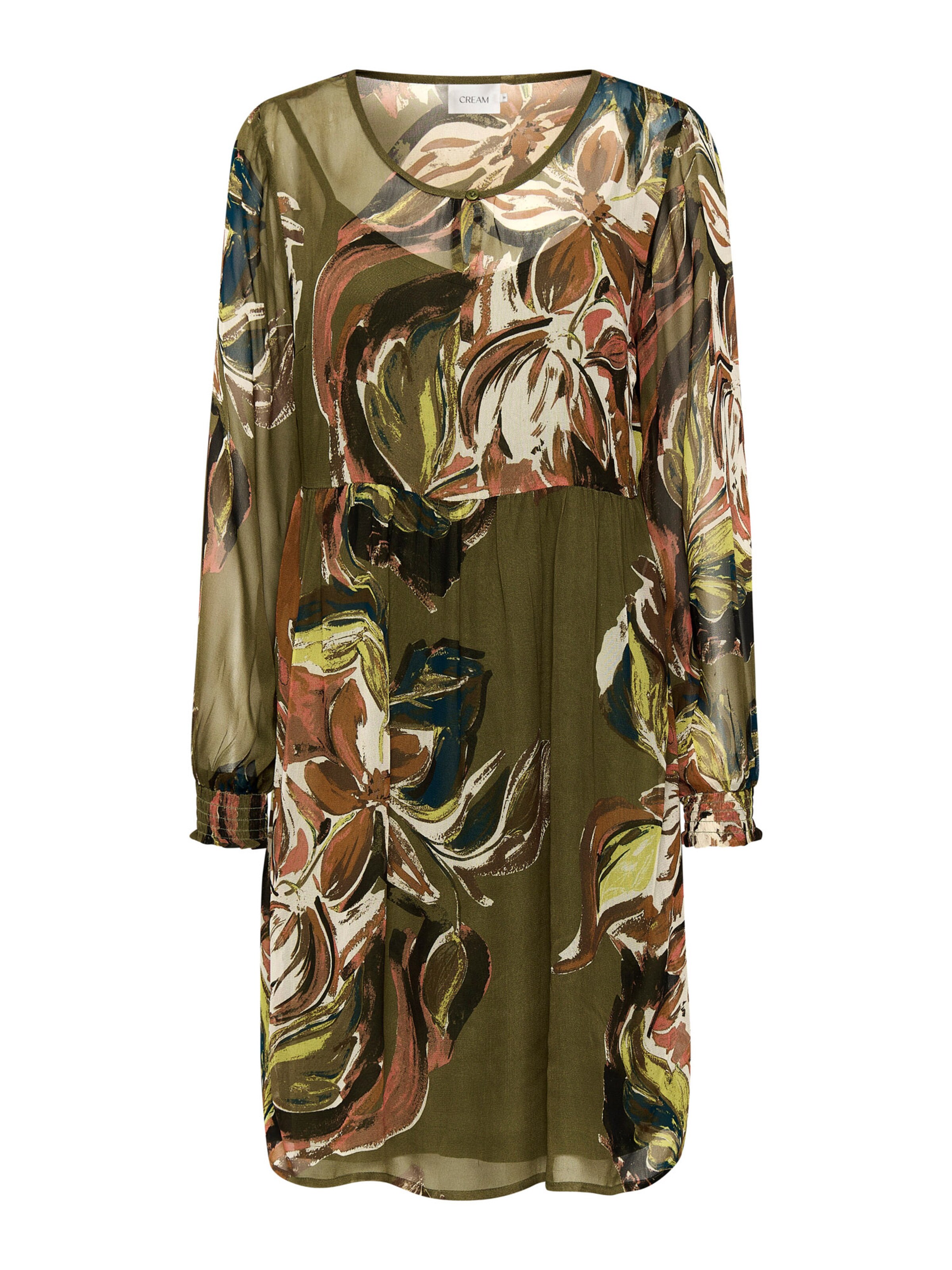 Robe 'Jasmina' Cream en vert : devant