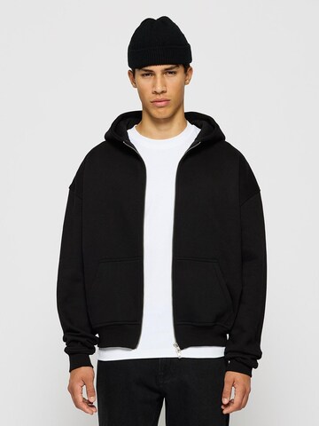 Burocs Sweatjacke‌‌‌‌‌‌ in Schwarz: Vorderseite