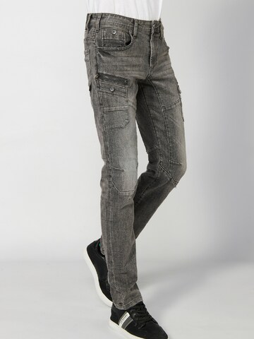 KOROSHI Regular Cargojeans in Schwarz