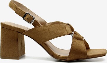 Celena Strap sandal 'Christel' in Brown