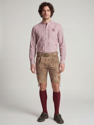 Regular Pantalon folklorique 'Hochburg' SPIETH & WENSKY en marron : devant