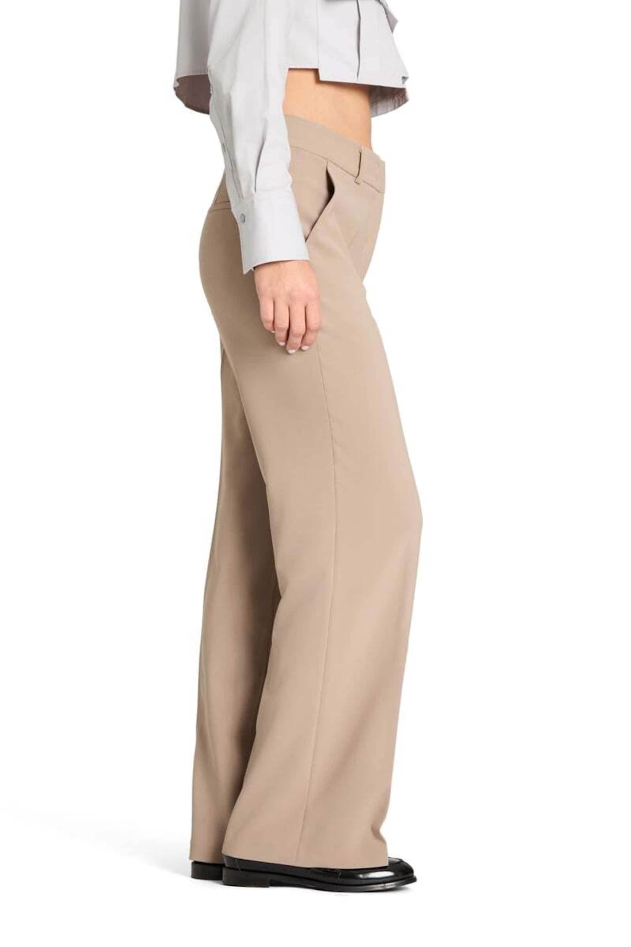 Cambio Wide leg Pantalon 'Amelie' in Beige
