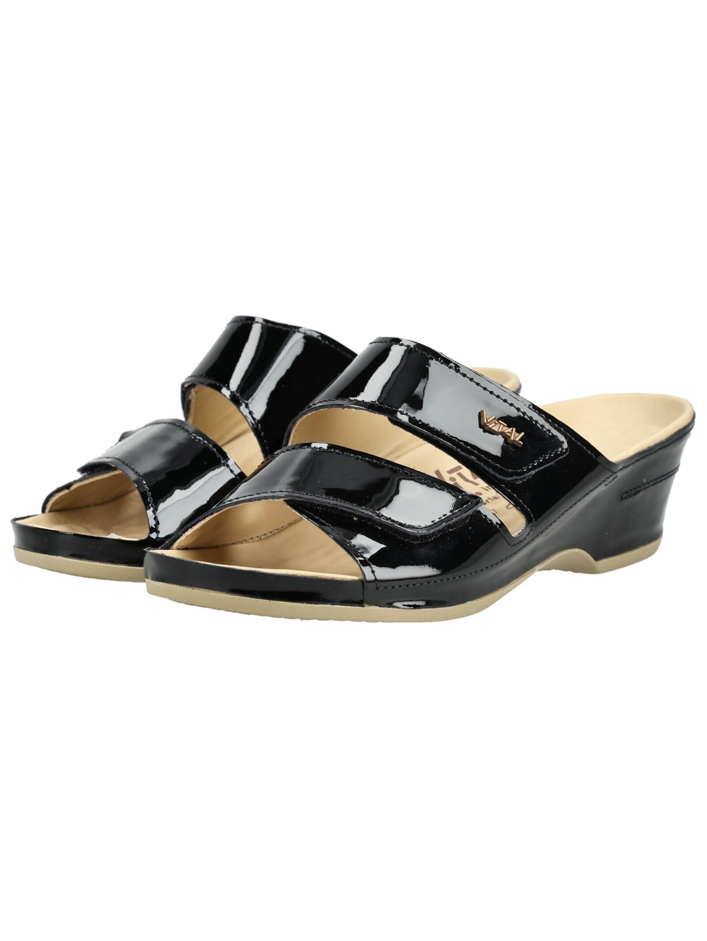 vital Pantolette in Schwarz