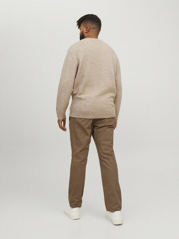 Jack & Jones Plus Slim fit Chino Pants 'Marco Dave' in Brown