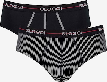 Slip SLOGGI en noir : devant