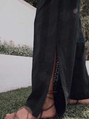 Wide Leg Pantalon LAURA ASHLEY en noir