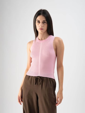 MND Knitted Top 'Pinky Rose' in Pink: front