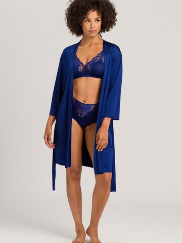 Hanro Kimono ' Mae ' in Blau