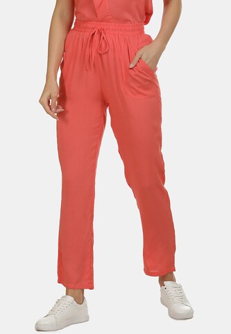 Usha Regular Broek in Oranje: voorkant