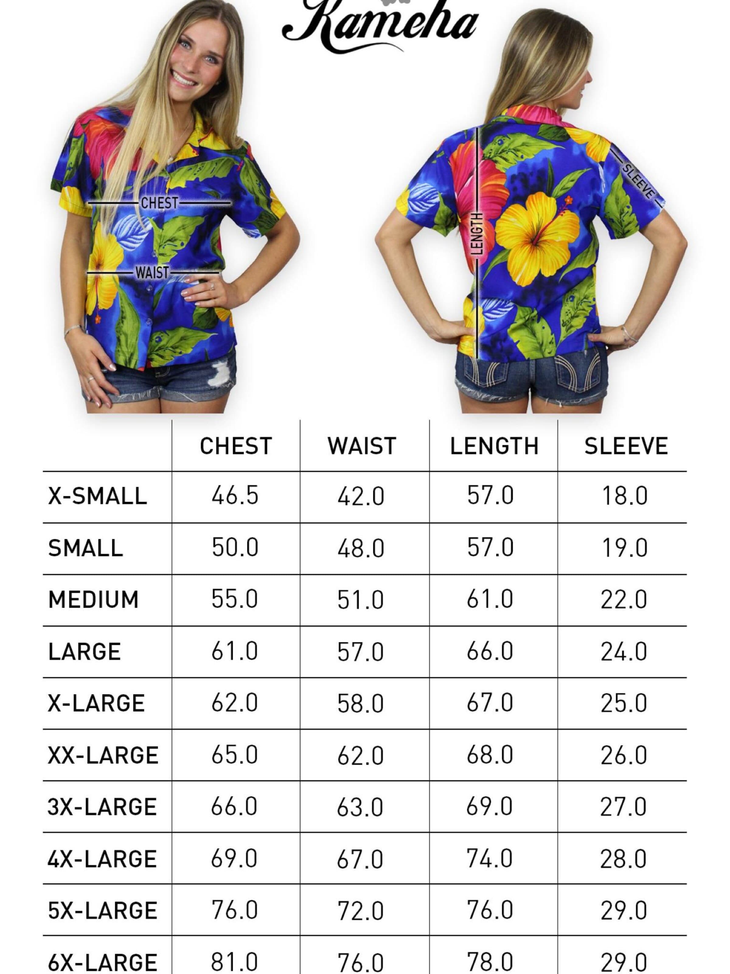 King Kameha Bluse 'Big Flower'‌‌ in Blau