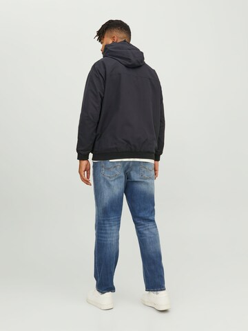 Jack & Jones Plus Between-season jacket 'JJERUSH' in Black