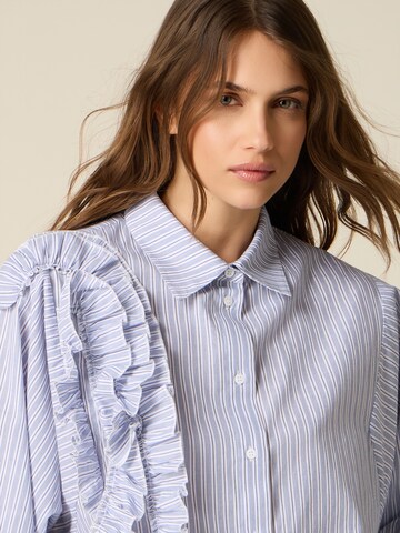 oltre Blouse in Blauw