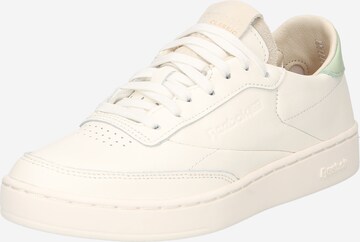 Reebok Platform trainers ' Club C Clean ' in White: front