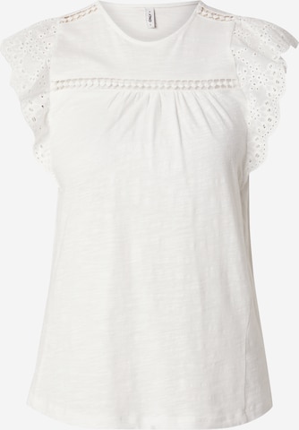 balts ONLY T-Krekls 'ONLLEA': no priekšpuses