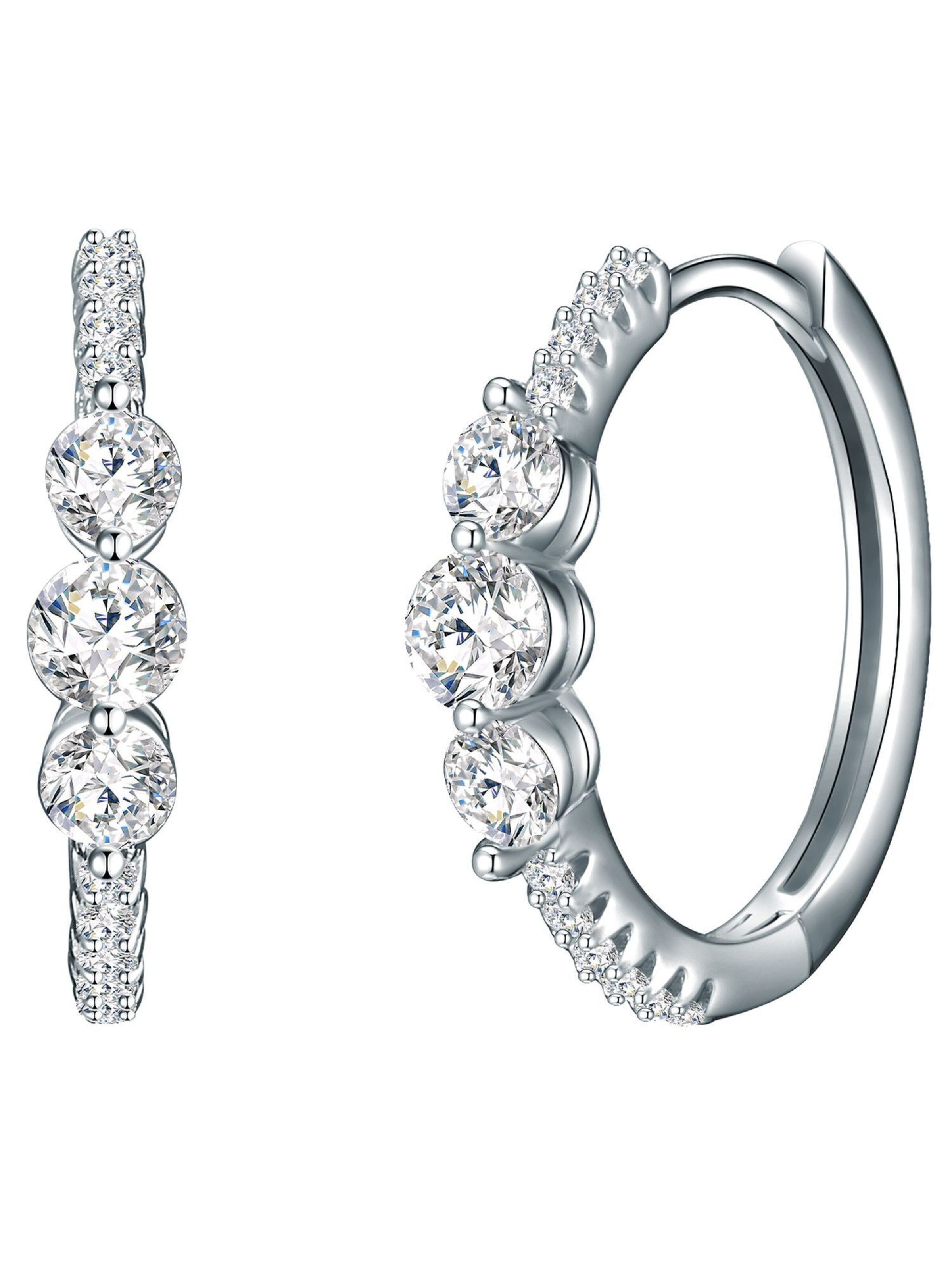 Trilani Ohrringe in Silber: Vorderseite