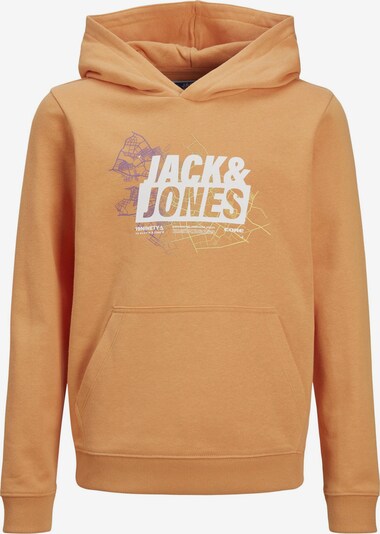 Jack & Jones Junior Sweat 'Map' en jaune / violet clair / orange foncé / blanc, Vue avec produit
