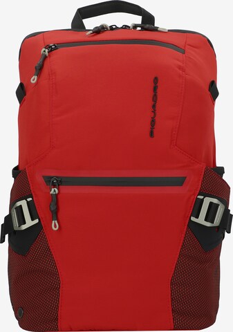 Piquadro Backpack in Red: front