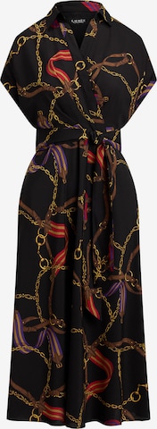 Rochie de la Lauren Ralph Lauren pe negru: față