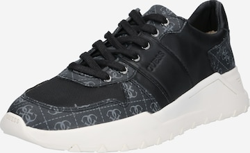 GUESS Sneakers laag 'Lucca' in Zwart: voorkant