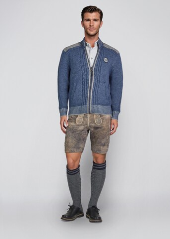 SPIETH & WENSKY Gebreid vest 'Erato' in Blauw