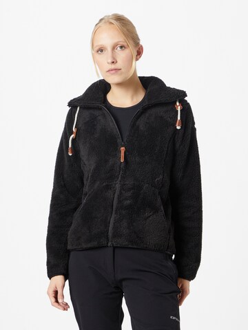 ICEPEAK Athletic fleece jacket 'COLONY' in Black: front
