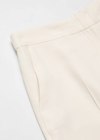 MANGO Regular Pleated Pants 'Tempo' in Beige
