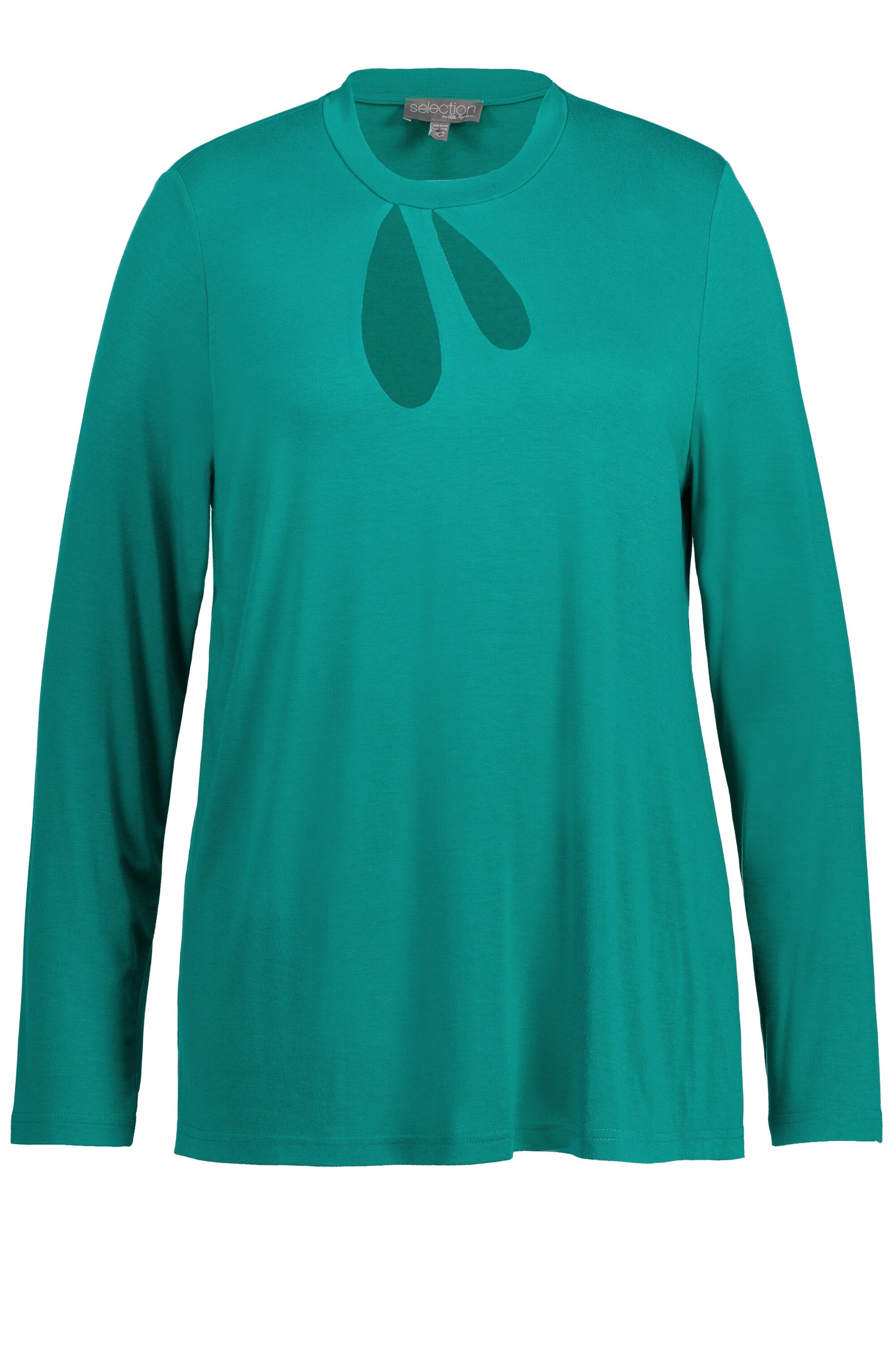 Ulla Popken Blouse in Groen: voorkant
