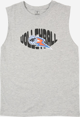 4F Junior - Camisa funcionais em cinzento: frente