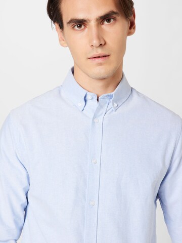 River Island Regular fit Button Up Shirt 'OXFORD' in Blue