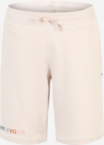 Regular Pantaloni de la Tommy Hilfiger Big & Tall pe alb: față