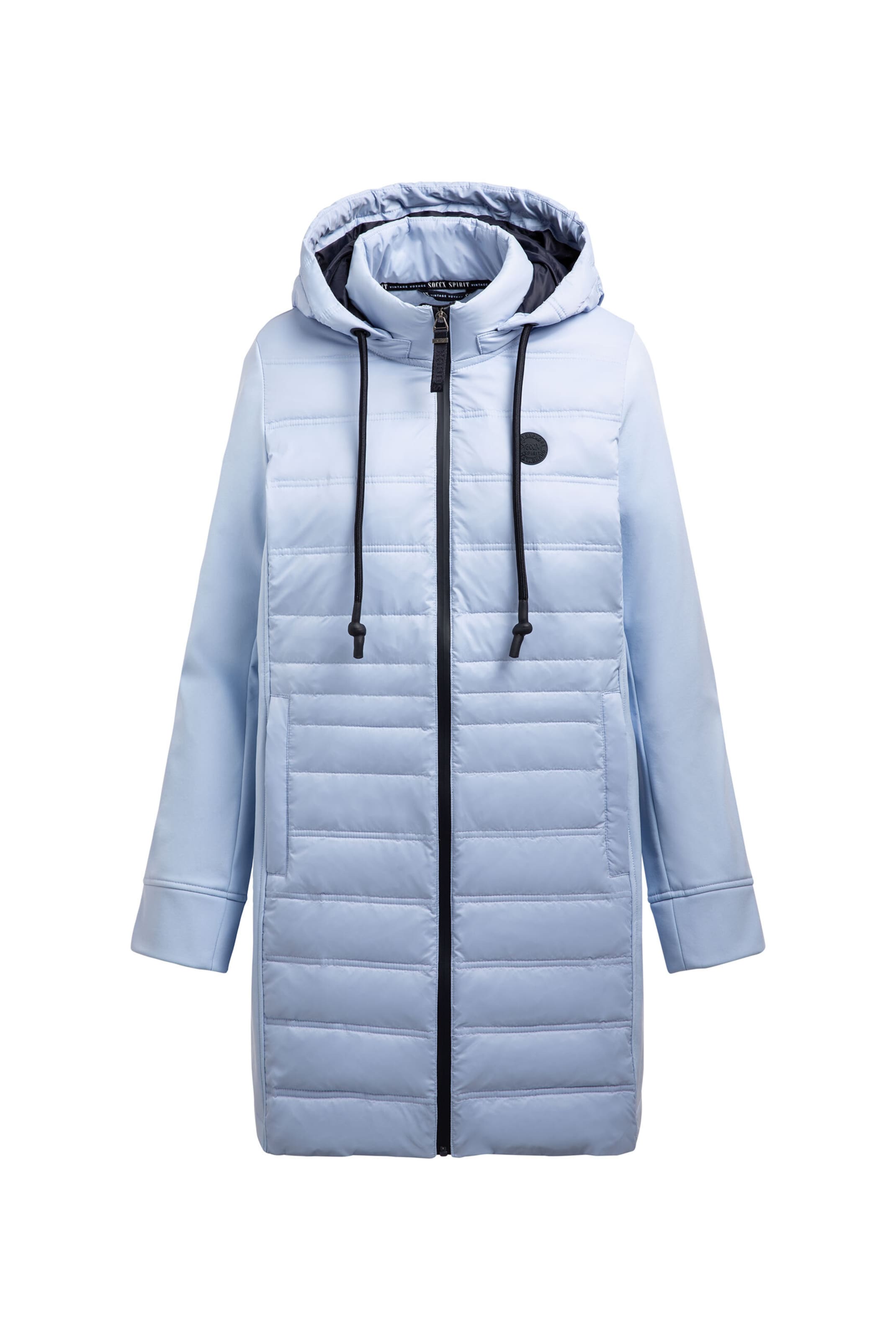 Soccx Winter Coat in Blue: front