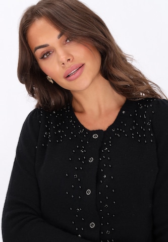 faina Gebreid vest in Zwart