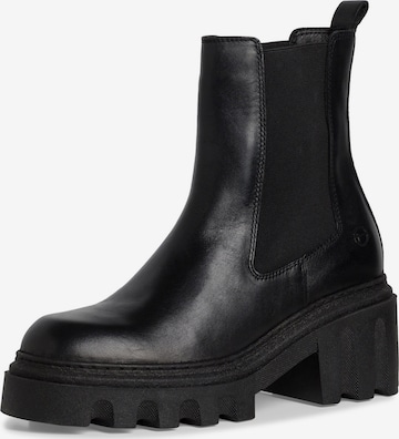 TAMARIS - Botas Chelsea en negro: frente