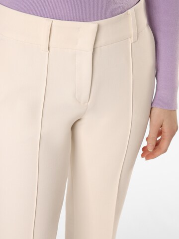 Cambio Regular Pleat-Front Pants 'Farah' in Beige