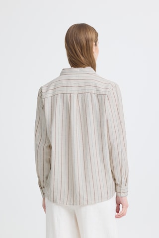 ICHI - Blusa 'LINNO' em bege