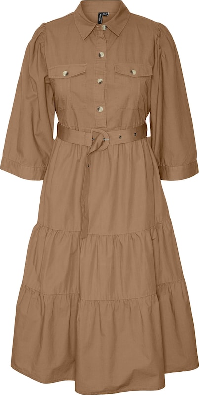 VERO MODA Kleid 'Hilsa' in Braun RN6528 VERO MODA Kleid 'Hilsa' in Braun RN6528