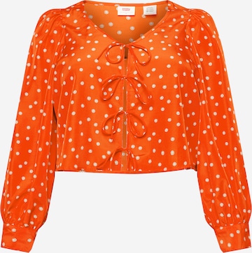 Levi's® PlusBluza 'Fawn Tie Blouse' - narančasta boja: prednji dio