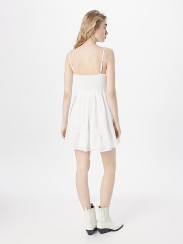 HOLLISTER Šaty – bílá