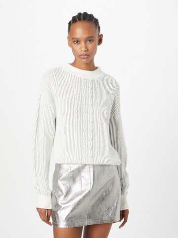 Pull-over comma casual identity en blanc : devant