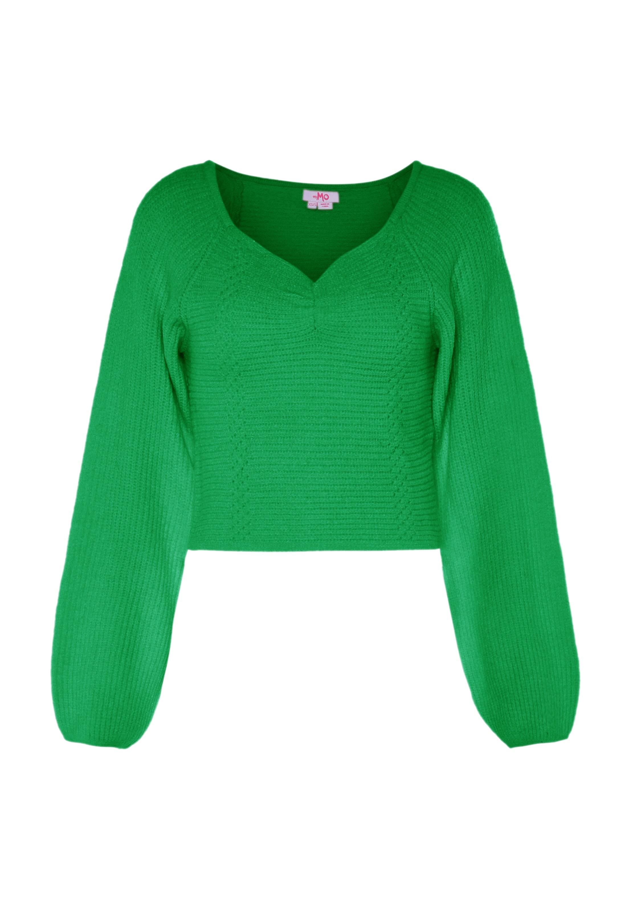MYMO Sveter - Zelená: predná strana