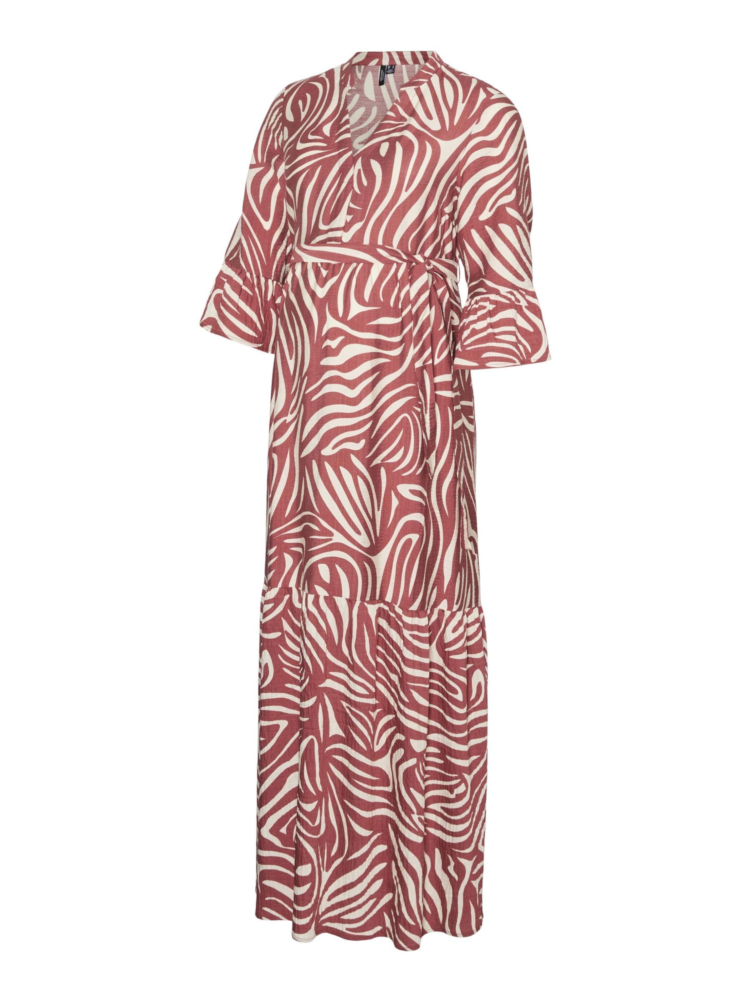 Vero Moda Maternity Dress in Brown: front