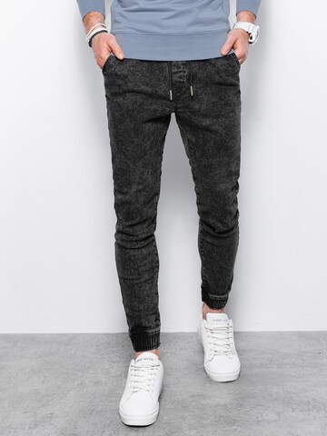 Ombre Slimfit Jeans 'P1027' in Schwarz