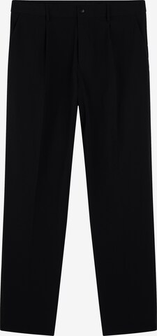 J.Lindeberg Regular Trousers with creases 'Cato' in Black: front
