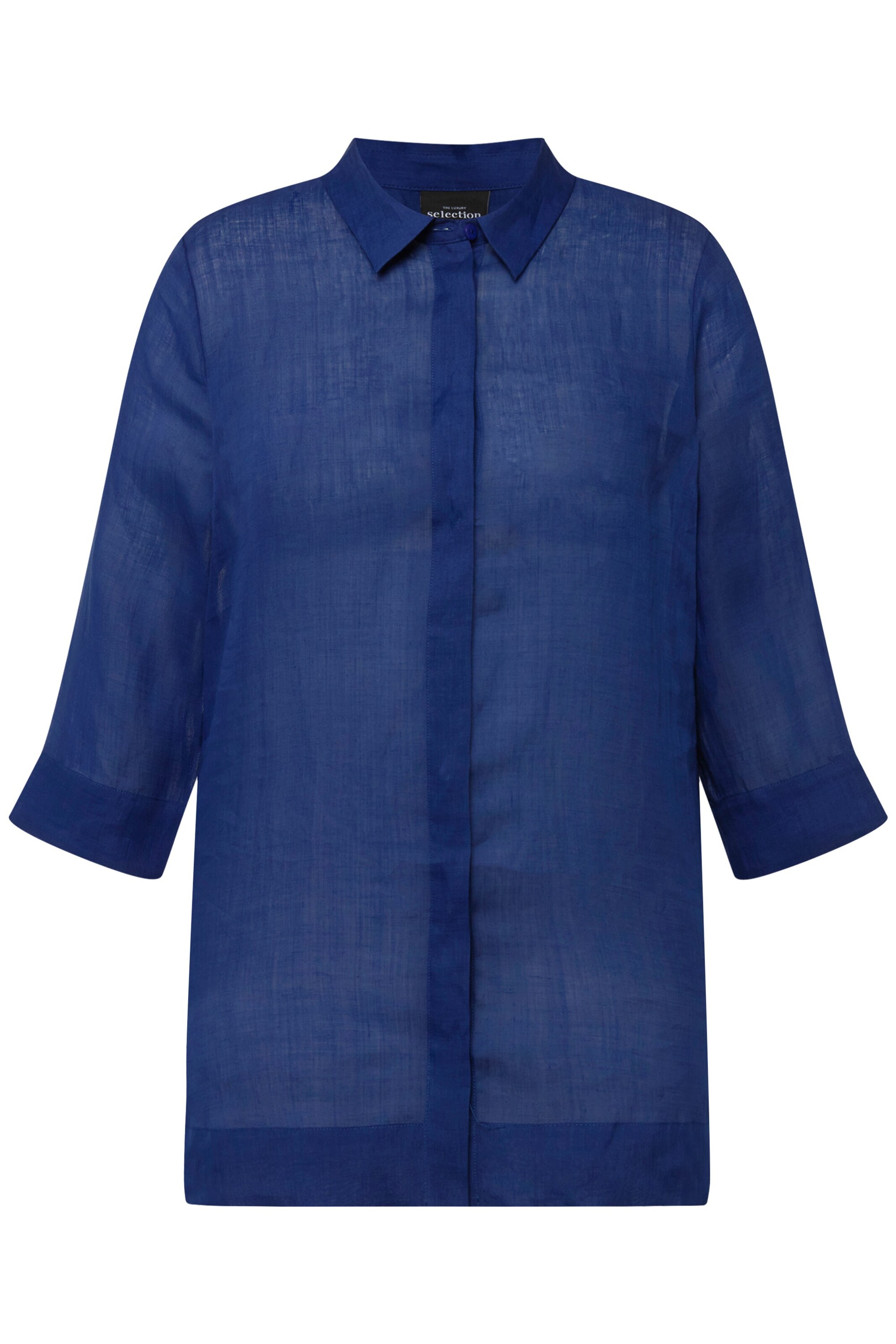 Ulla Popken Bluse in Blau: Vorderseite