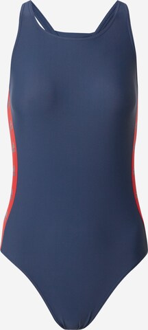 ADIDAS SPORTSWEAR - Soutien Bustier Fato de banho desportivo 'SH3.RO TAPER S' em azul: frente