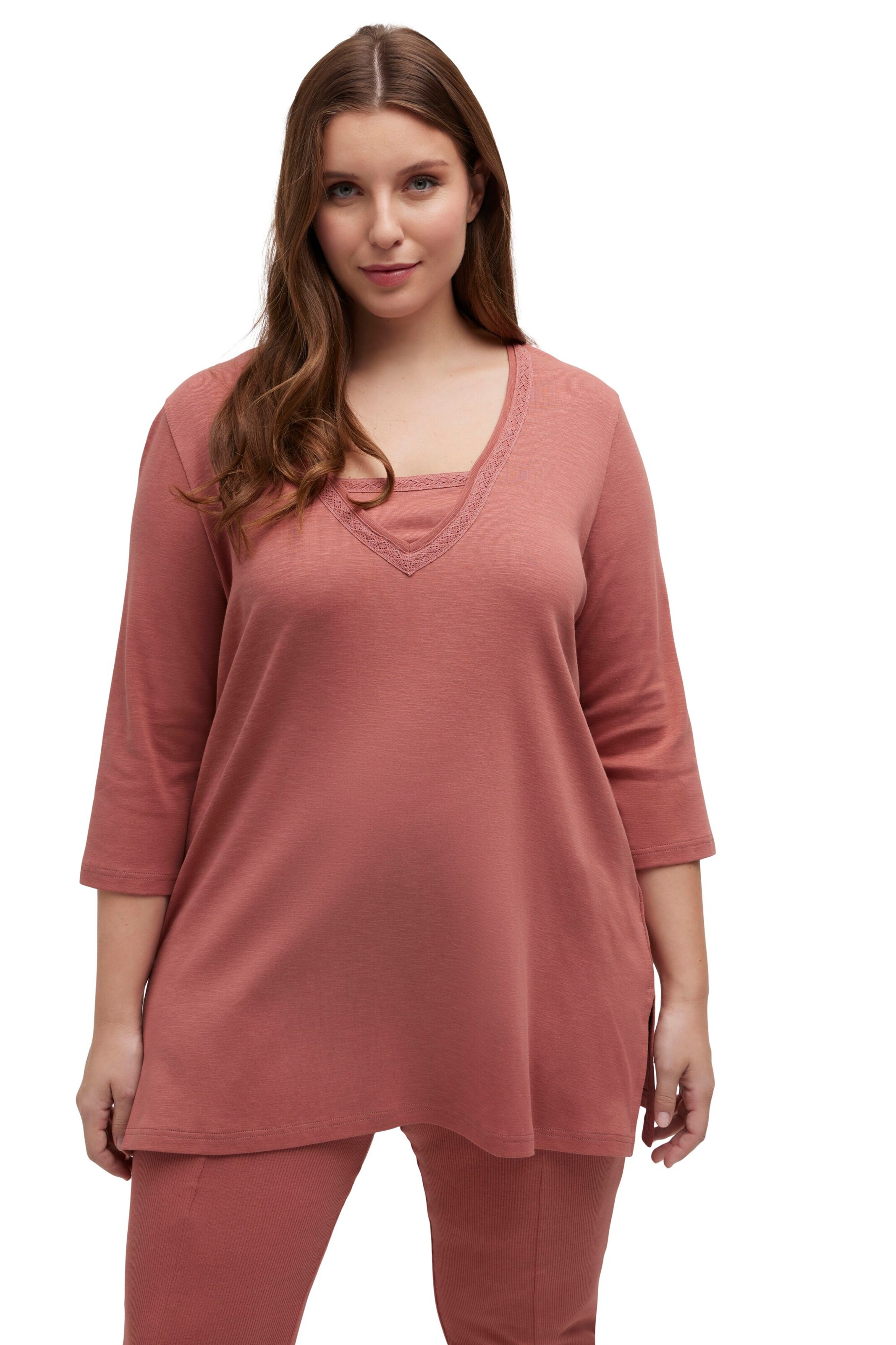 Ulla Popken Shirt in Orange: Vorderseite